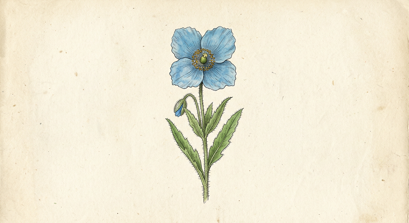 Bhutanese Blue Poppy (Meconopsis grandis)