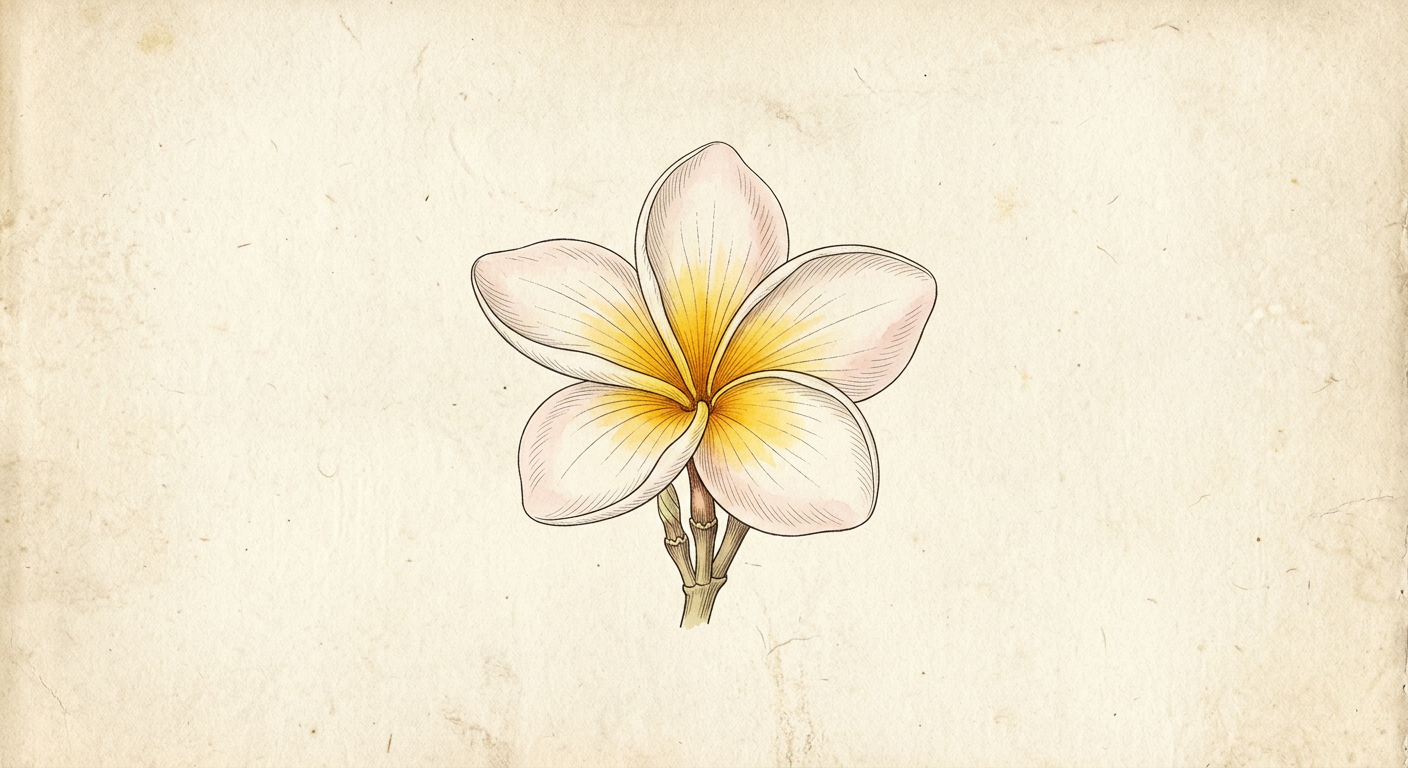 Shaped Plumeria (Plumeria rubra)