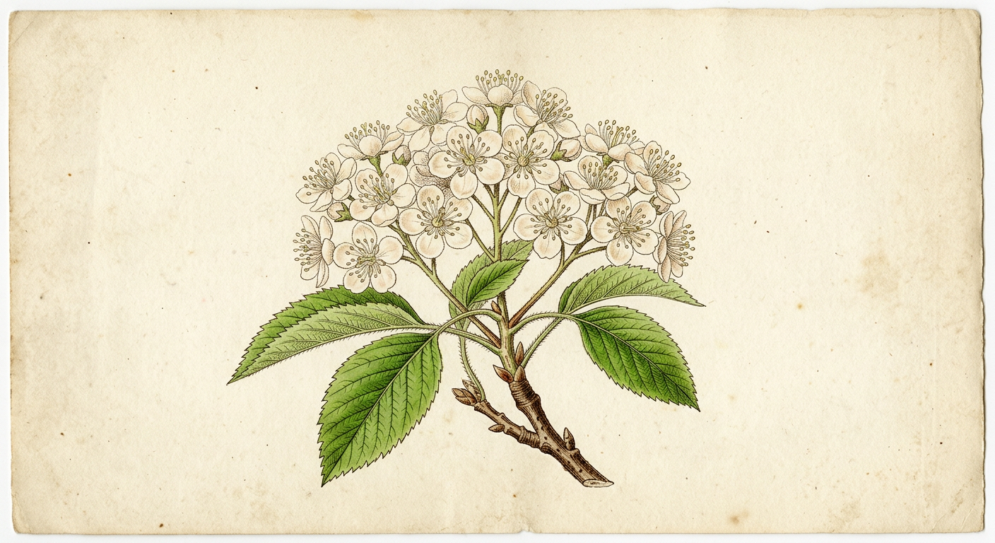 Service-Tree Flower (Sorbus domestica)