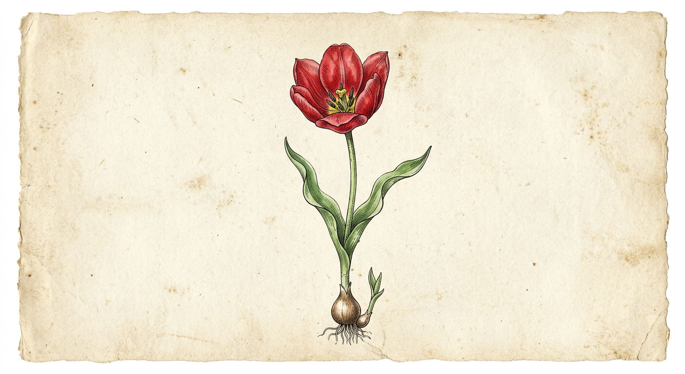 Tulip red (Tulipa gesneriana)
