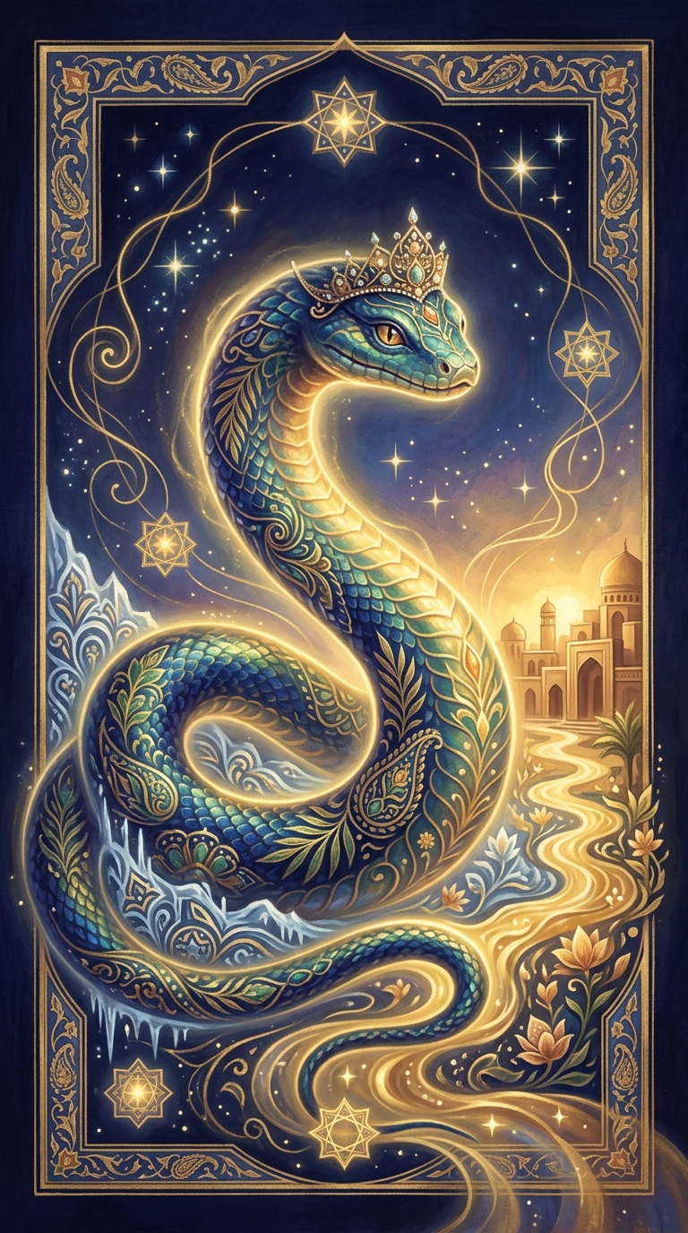 Rumi's Frozen Snake