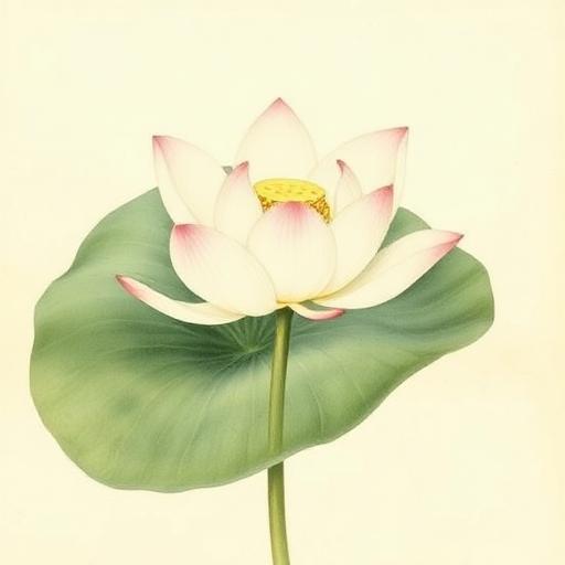 White Lotus (Nelumbo nucifera)