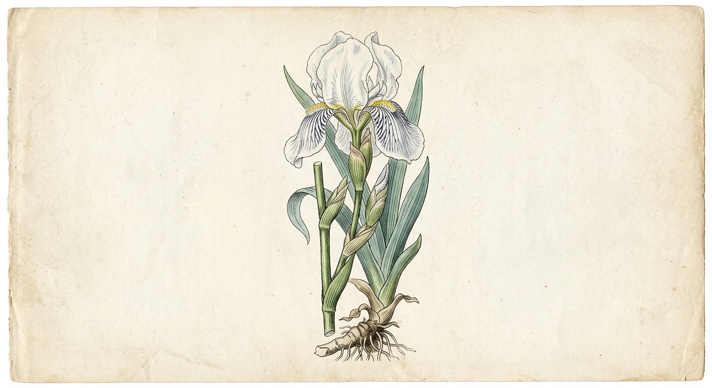 Iris white (Iris pallida)