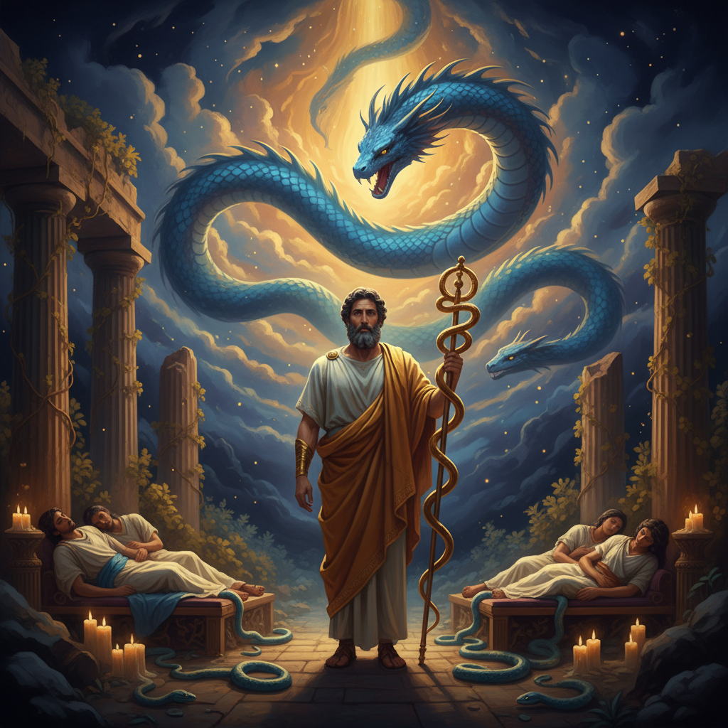 Asclepius and the Healing Serpent