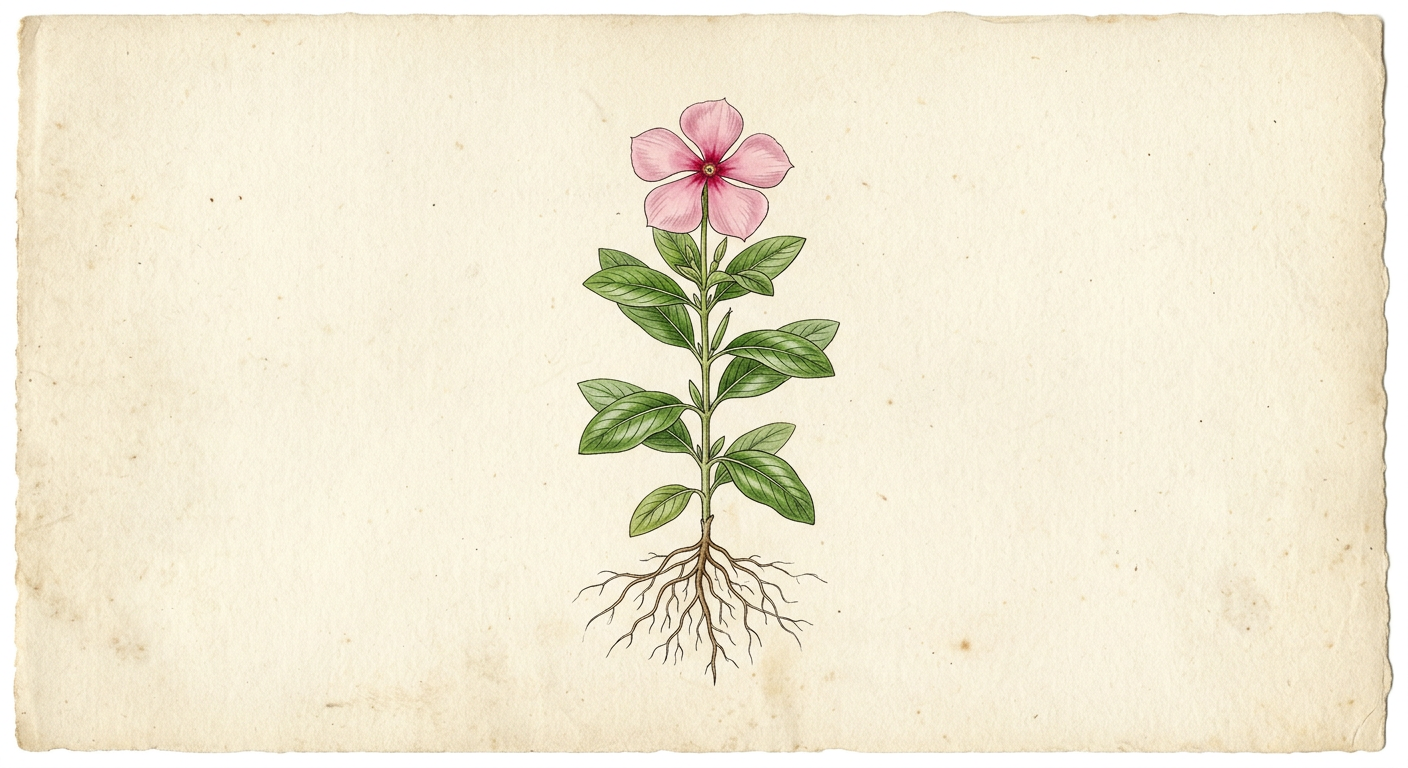 Periwinkle (Vinca rosea)