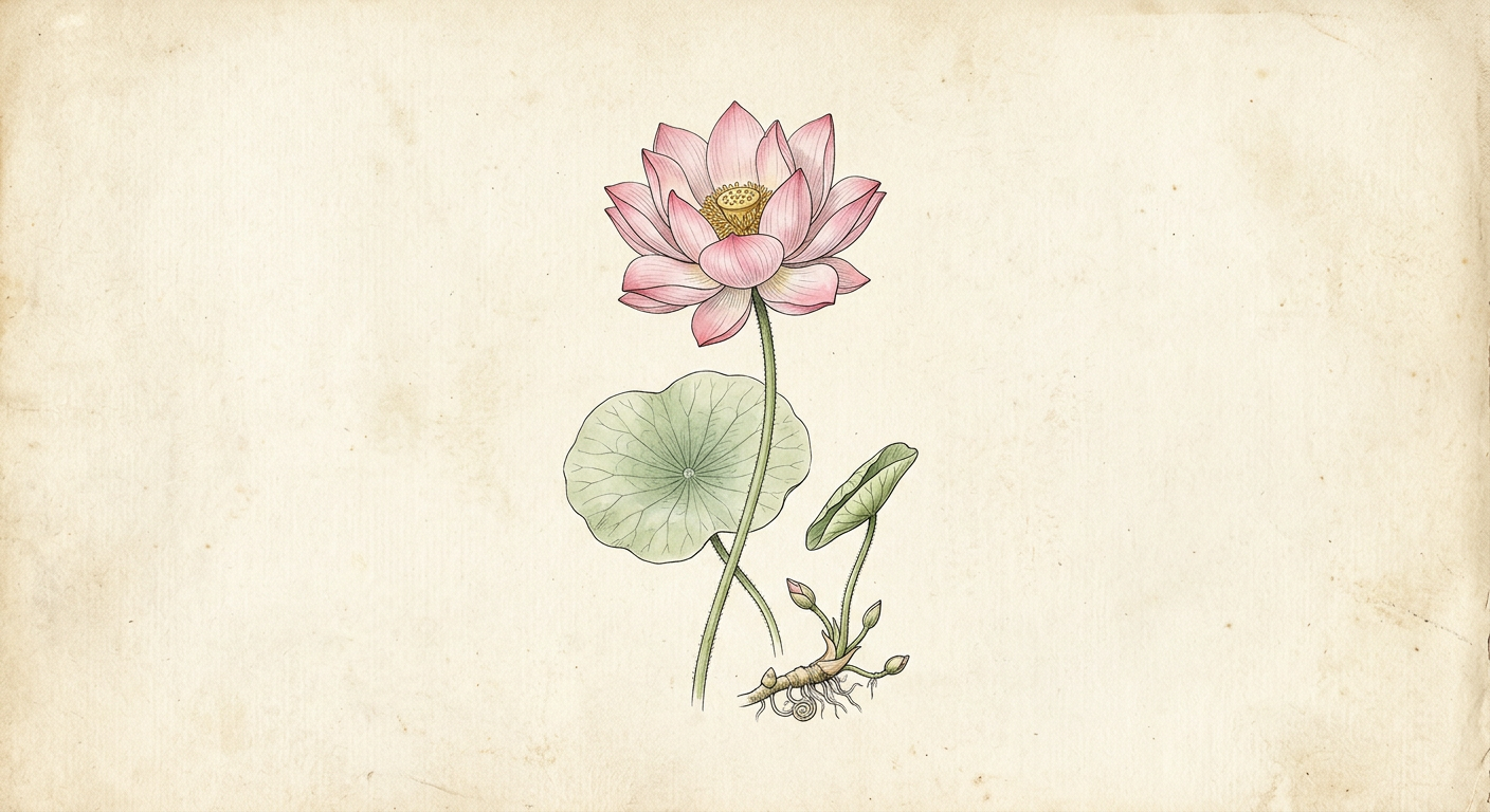 Lotus small pink (Nelumbo nucifera)