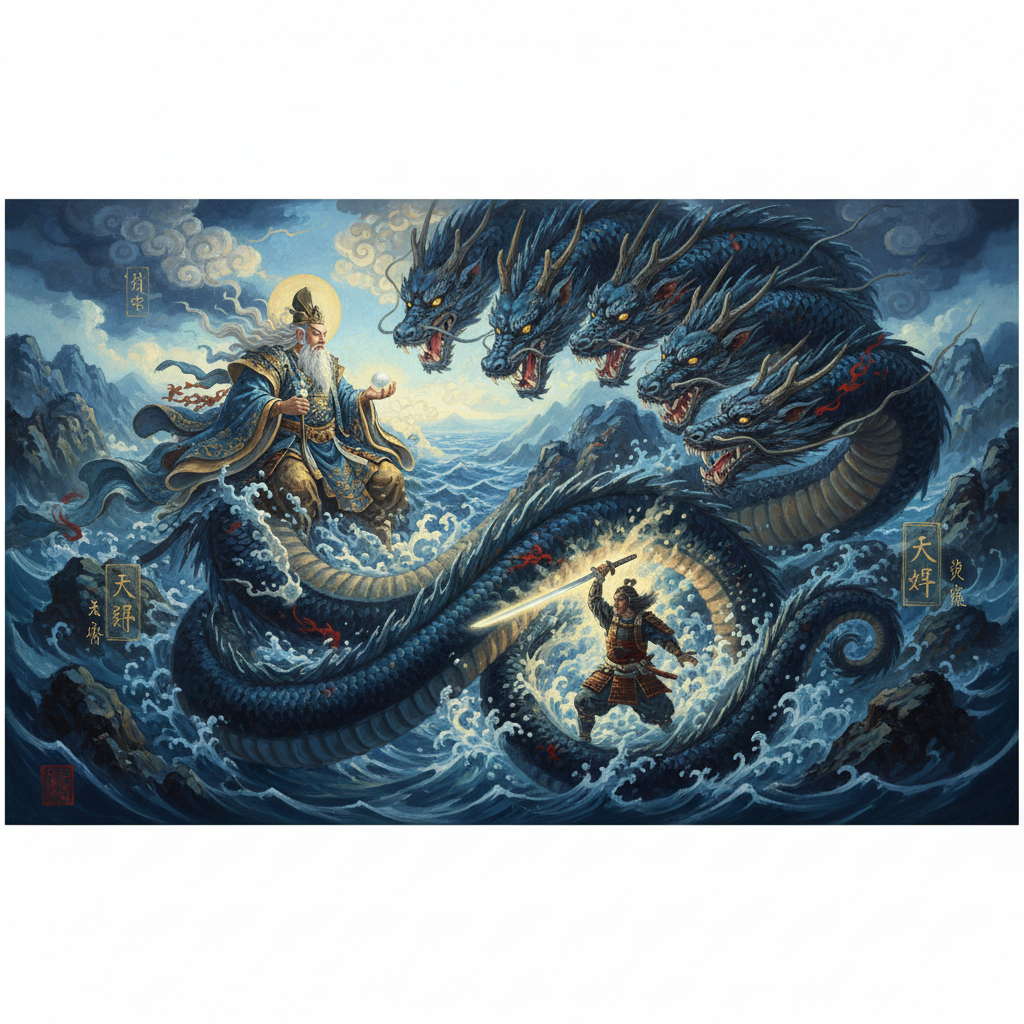 Ryūjin and Yamata no Orochi