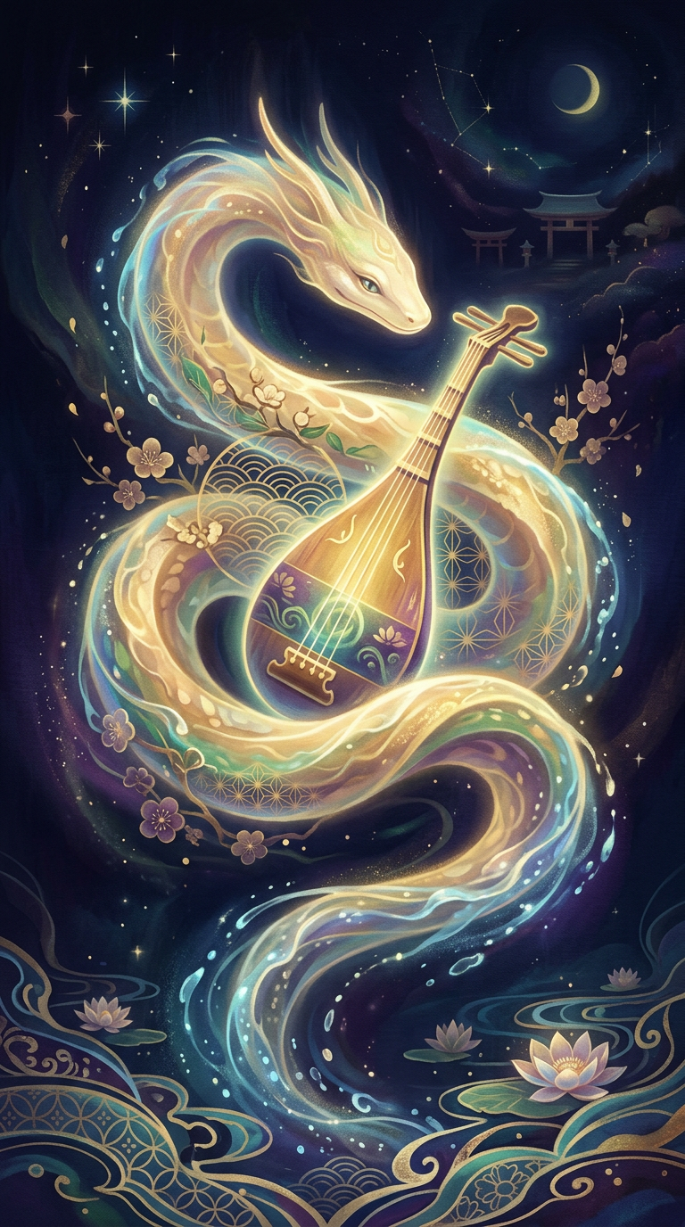 The White Serpent of Benzaiten