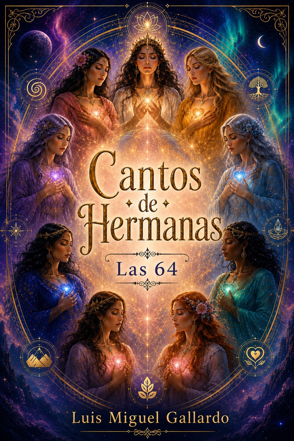 Portada de Cantos de Hermanas — Las 64, de Luis Miguel Gallardo