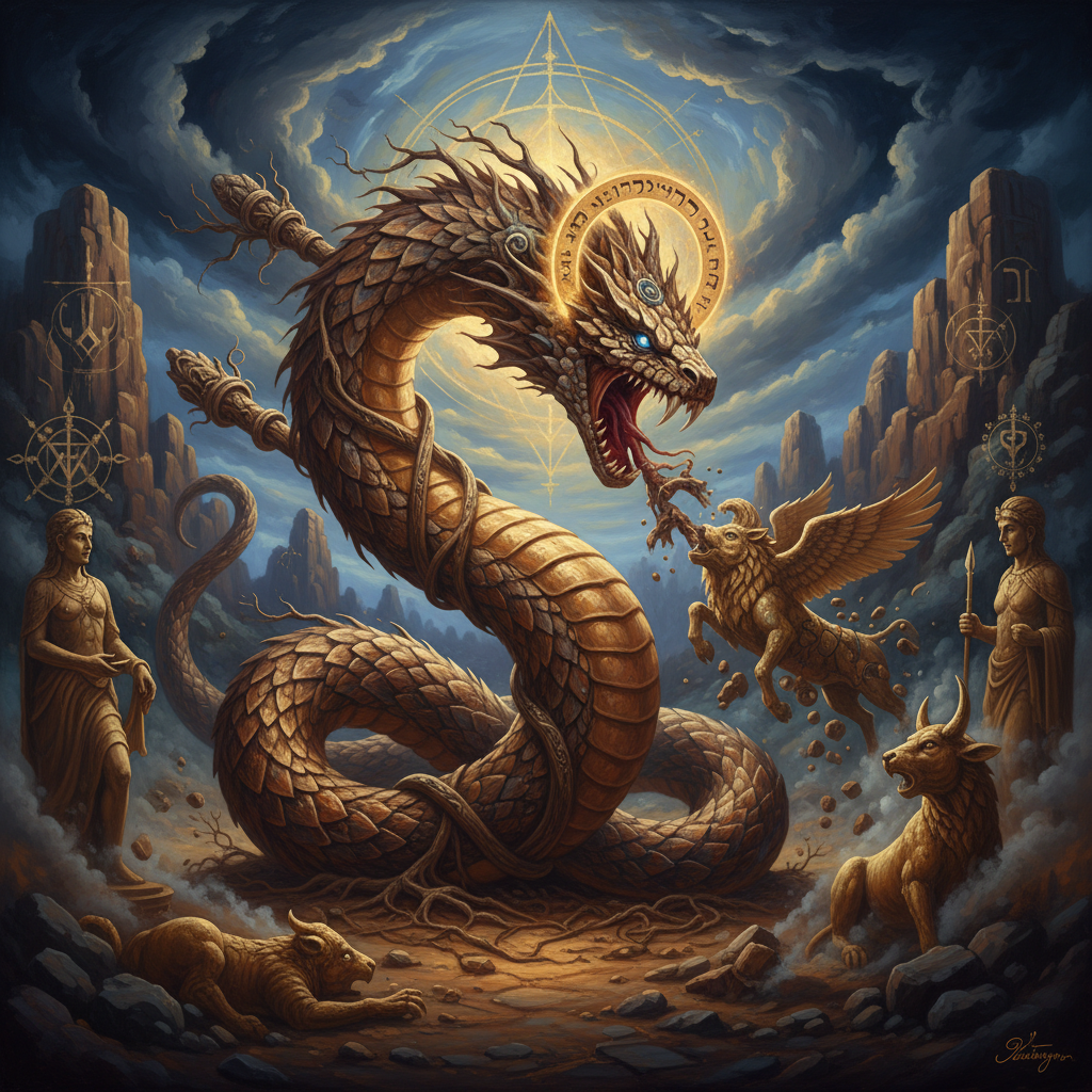 The Staff That Becomes a Serpent