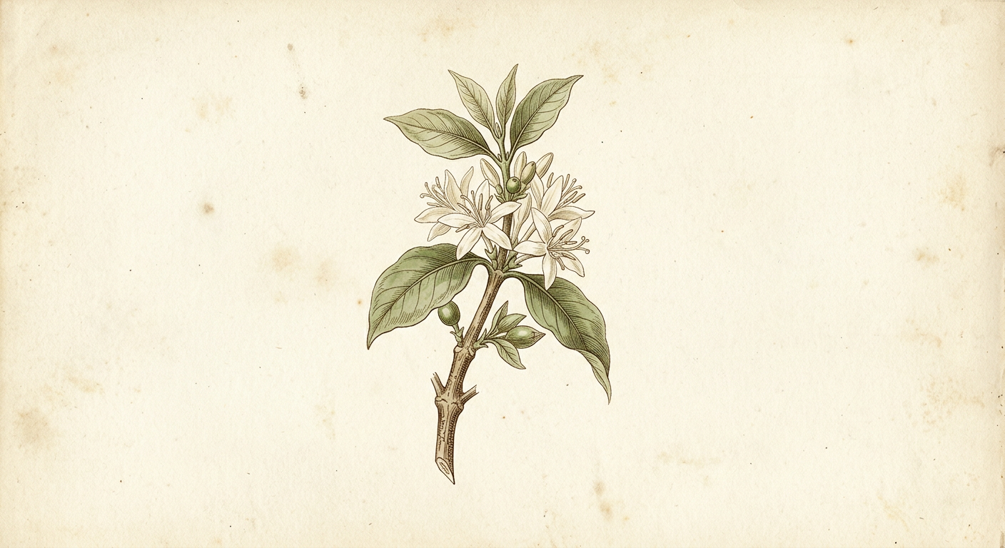 Yemeni Coffee Flower (Coffea arabica)