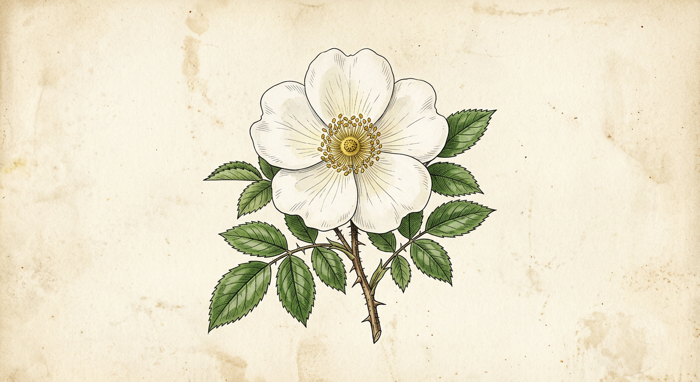 Cherokee Rose (Rosa laevigata)